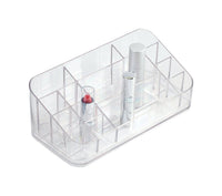 iDesign Clear Cosmetic Organizer 3.6 in. H X 10.4 in. W X 7 in. D