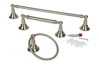 Moen Sage Brushed Nickel Towel Bar Brass