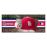 MLB - St. Louis Cardinals Red Baseball Runner Rug - 30in. x 72in.