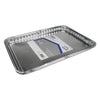 Home Plus Durable Foil 10-3/4 in. W x 15-1/2 in. L Cookie Sheet Silver 2 pk (Pack of 12)