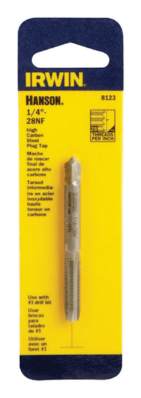 Irwin Hanson High Carbon Steel SAE Fraction Tap 1/4 in. 1 pc - Deal of The Week