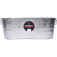 Behrens Silver Galvanized Steel Oval Tub 10.5 gal. Capacity