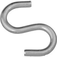 V2076 3" Heavy Open S Hook - Zinc