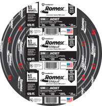 Southwire 28894402 6 AWG Romex SIMpull® 2 Con 125'Nonmetallic-Sheathed Cable