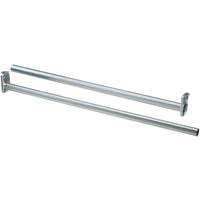 V209 30" - 48" Adjustable Closet Rod - Bright Zinc