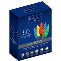 Celebrations LED C6 Multicolored 50 ct String Christmas Lights 16 ft.