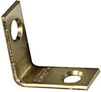 National Hardware 1 in. H X 0.5 in. W X 0.07 in. D Brass-Plated Steel Inside Corner Brace