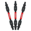 Diablo Square 2-1/2 in. L Double-Ended Screwdriver Bit Set Black Oxide 3 pc