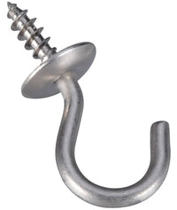 National Hardware Silver Stainless Steel Cup Hook 10 lb (Pack of 5)