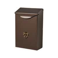 Gibraltar Mailboxes City Classic Galvanized Steel Wall Mount Venetian Bronze Mailbox