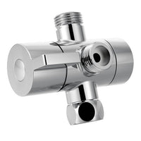 Chrome shower arm diverter