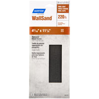 Norton WallSand 11-1/4 in. L X 4-3/16  W 220 Grit Silicon Carbide Drywall Sanding Screen 2 pk