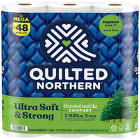 Quilted Northern Ultra Soft & Strong Toilet Paper 12 roll 328 sheet 4 in.