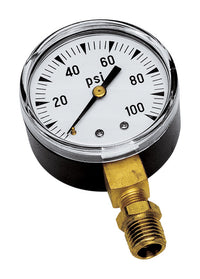 Parts 2O 2 in. Stainless Steel Pressure Gauge 100 psi