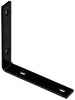 National Hardware 8.25 in. H X 1.5 in. W X 0.25 in. D Black Carbon Steel Inside/Outside Corner Brace