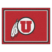 University of Utah 8ft. x 10 ft. Plush Area Rug