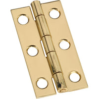 V1800 2â€ x 1â€ Narrow Hinge 2/pk - Polished Brass