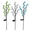 Alpine Solalris Multicolored Plastic 38 in. H Flowering Tree Branch Solar Garden Stake (Pack of 6)