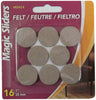 PADS FELT 1" OAT 16PK (Pack of 6)