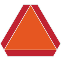 Hillman English Orange/Red Slow Moving Vehicle Sign 14 in. H X 16 in. W (Pack of 6)