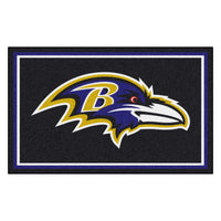 NFL - Baltimore Ravens 4ft. x 6ft. Plush Area Rug