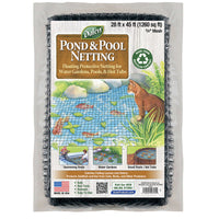 Gardeneer 28 ft. x 45 ft. Polypropylene Black Pond & Pool Netting