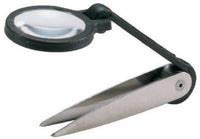 General 2.25 in. Tweezers with Magnifier