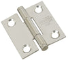 National Hardware 1.5 in. L Stainless Steel Stainless Steel Door Hinge 2 pk