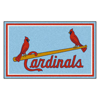 MLB - St. Louis Cardinals  Retro Collection 4ft. x 6ft. Plush Area Rug - (1976)