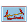 MLB - St. Louis Cardinals  Retro Collection 4ft. x 6ft. Plush Area Rug - (1976)