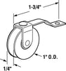 Prime-Line 1 in. D X 1/4 in. L Plastic/Steel Spring Tension Roller Assembly 2 pk