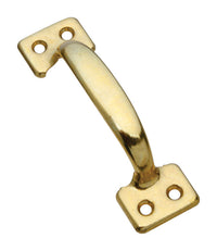 National Hardware 4 in. L Brass Gold Steel Universal Sash Lift Handle 1 pk