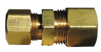 JMF 1/2 in. Compression x 3/8 in. Dia. Compression Yellow Brass Reducing Union (Pack of 2)