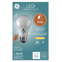 GE A19 E26 (Medium) LED Light Bulb Soft White 60 Watt Equivalence 1 pk