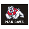 Fresno State Black Man Cave Rug - 34 in. x 42.5 in.