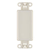 Leviton Light Almond 1 gang Nylon Blank Wall Plate 1 pk