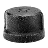 Anvil 1-1/4 in. FPT Black Malleable Iron Cap