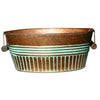 Robert Allen 6 in. H X 9 in. W Metal Planter Copper