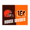 NFL House Divided - Bengals / Browns House Divided Rug