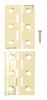 National Hardware 2 in. L Solid Brass Door Hinge 1 pk