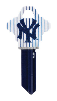 Hillman New York Yankees Painted Key House/Office Universal Key Blank Single (Pack of 6).