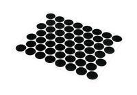 Prime-Line Round Plastic Screw Hole Cover 9/16 in. D X 0.25 in. L 53 pk Black