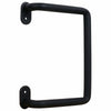 National Hardware Troy Matte Black Steel Pull Handle 1 pc