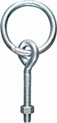 National Hardware Small Zinc-Plated Silver Steel 3-3/4 in. L Ring with Eye Bolt 160 lb 1 pk