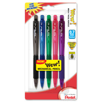 Pentel AL407FBP5M 0.7mm Wow!â„¢ Mechanical Pencil Assorted Colors 5 Count