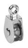 Campbell Chain 1 in. Dia. Nickel Copper Ridge Eye Single Eye Pulley