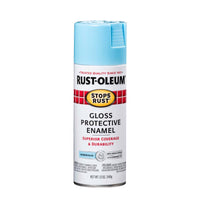 Rust-Oleum Stops Rust Gloss Harbor Blue Spray Paint 12 Oz. (Pack Of 6)