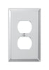 Amerelle Clear 1 gang Acrylic Duplex Wall Plate 1 pk