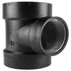 Charlotte Pipe 3 in. Hub X 3 in. D Hub ABS Flush Cleanout Tee