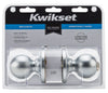 Kwikset  Polo  Satin Chrome  Steel  Privacy Knob  3  Right or Left Handed